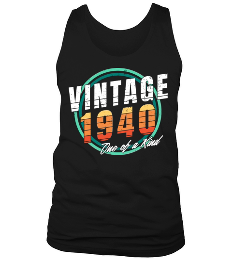 Vintage 1940 Shirt for Men Women 83 Year Old 83rd Tank Top Unisex