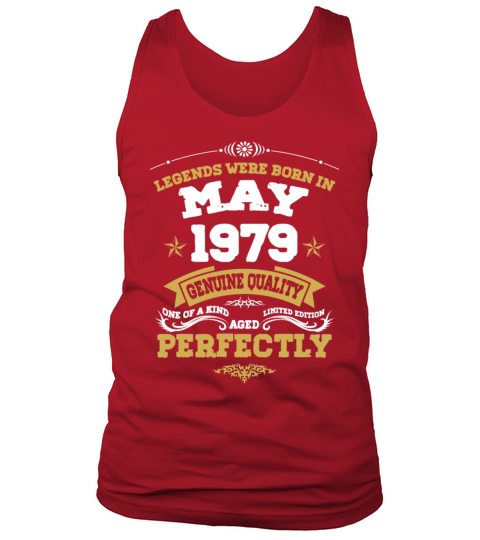 Vintage Aged To Perfection May 1979 Tank Top Unisex