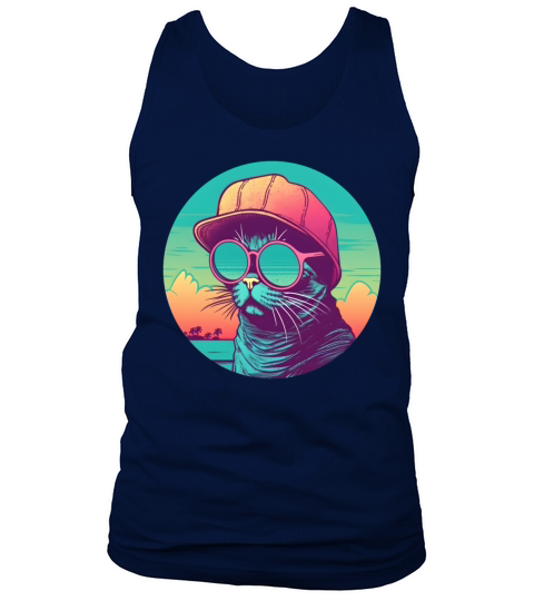 Vintage Cat Lovers Tank Top Unisex
