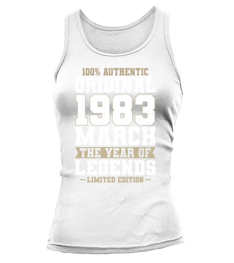 40th birthday march 1983 original 1983 Tank top Woman