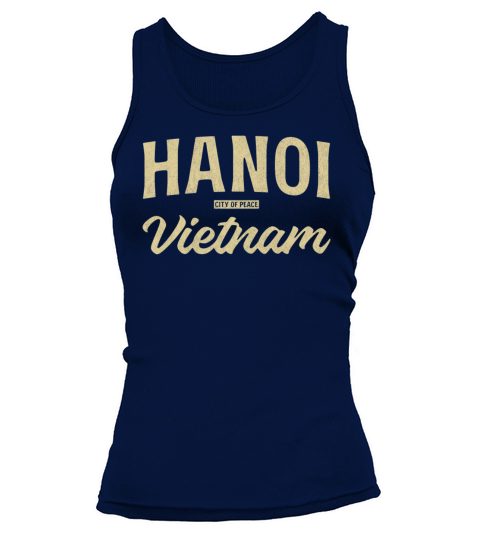Vintage Hanoi Vietnam Typography Design Tank top Woman