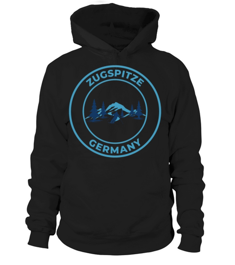 Retro Cool Skiing in Zugspitze Germany Hoodie Unisex