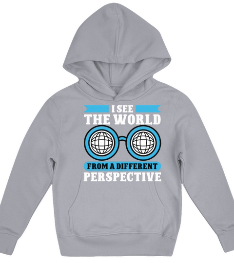 Blindness world from different perspective blind Kids Hoodie