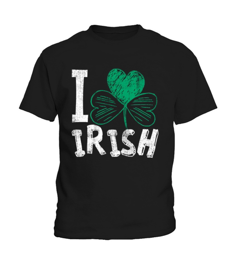 I love Irish retro vintage St Patricks Day Kids T-Shirt