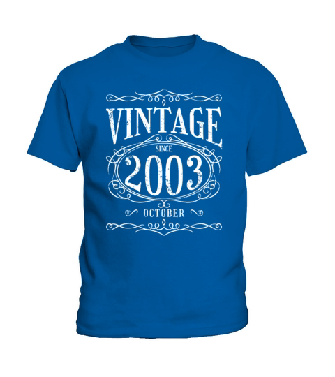 Vintage since October 2003 - Birthday Present Kids T-Shirt