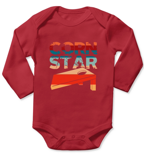 Corn Star Long Sleeve Baby One-Piece
