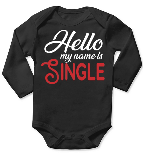 Hello my Name is Single Long Sleeve Baby One-Piece