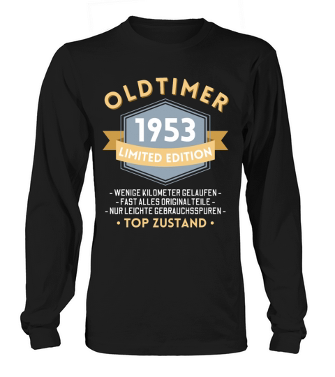70th Birthday Vintage 1953 Long sleeved Unisex