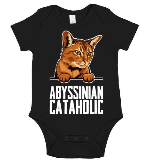 Abyssinian cat Abyssinian mom Short Sleeve Baby One-Piece