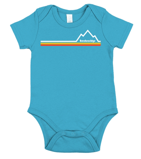 Breckenridge Colorado Short Sleeve Baby One-Piece