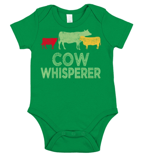 Cow Whisperer Retro Vintage Distressed Funny Short Sleeve Baby One-Piece
