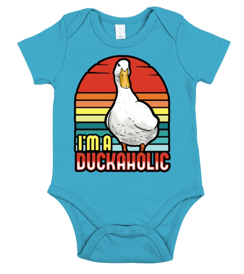 Ducks - Im A Duckaholic Short Sleeve Baby One-Piece