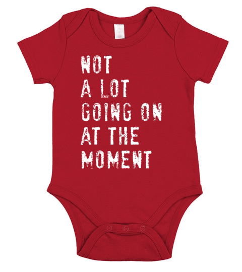 Vintage Not a Lot Going on at the Moment Short Sleeve Baby One-Piece