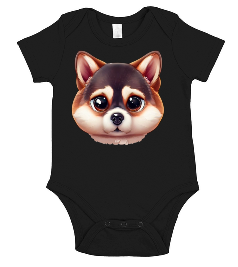 Wagtastic Shikoku Inu Short Sleeve Baby One-Piece