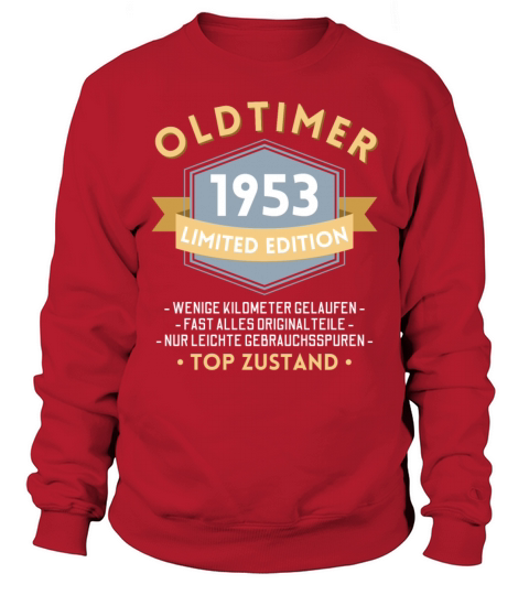 70th Birthday Vintage 1953 Sweatshirt Unisex