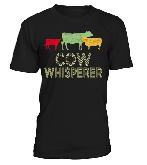 Cow Whisperer Retro Vintage Distressed Funny T-Shirt Unisex