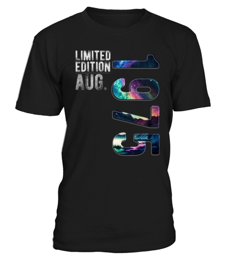Limited Edition 1975 August Birthday Polar Lights T-Shirt Unisex