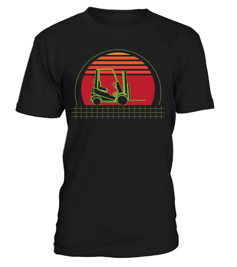Retro 80 Style Forklift Operator T-Shirt Unisex