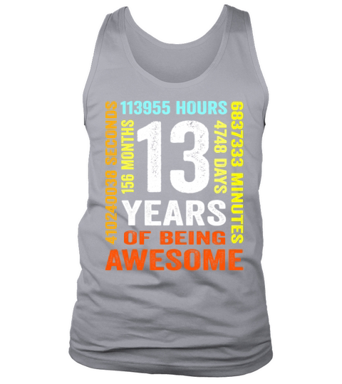 13th Birthday 13 Years Old Vintage 156 Months Boy Tank Top Unisex