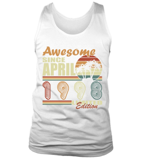 25th birthday April vintage 1998 vintage Tank Top Unisex