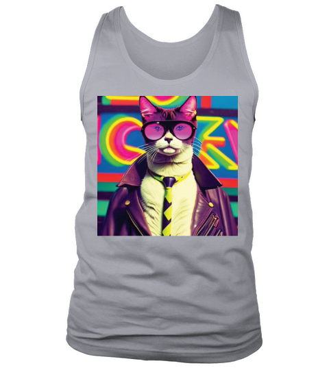 cat daddy black cat vintage eighties style Tank Top Unisex