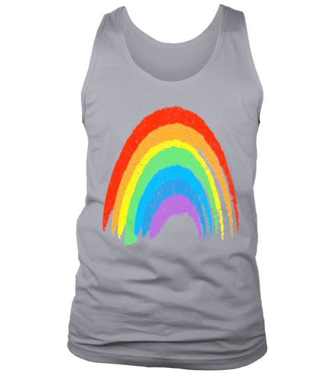Vintage Retro Rainbow Classic Distressed Design Tank Top Unisex