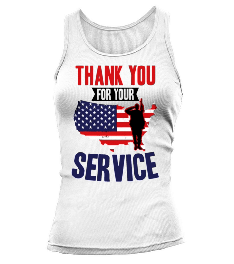 Veterans Day Thank You For Your Service Tank top Woman