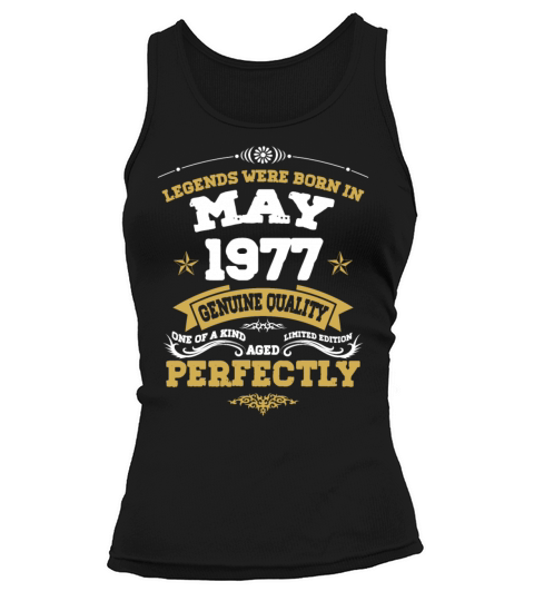 Vintage Aged To Perfection May 1977 Tank top Woman