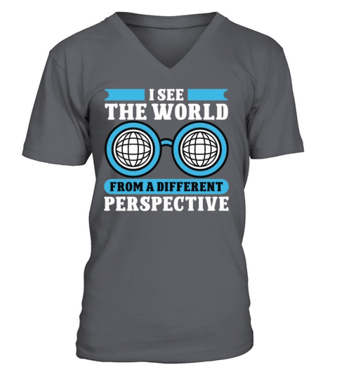 Blindness world from different perspective blind V-Neck T-shirt