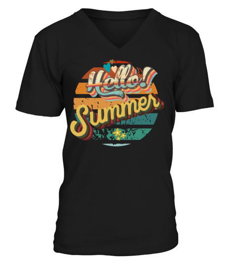 HELLO SUMMER V-Neck T-shirt