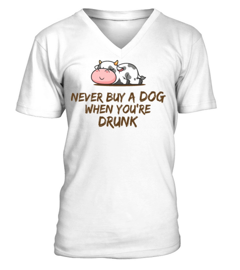 Never Buy a Dog V-Neck T-shirt