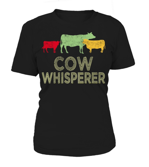 Cow Whisperer Retro Vintage Distressed Funny Women's T-Shirt