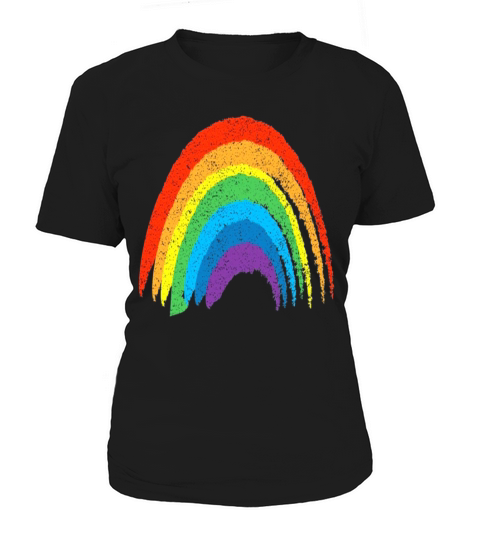 Vintage Retro Rainbow Classic Distressed Design Women's T-Shirt