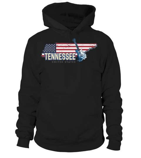 Tennessee United States Retro Map Vintage USA Hoodie Unisex