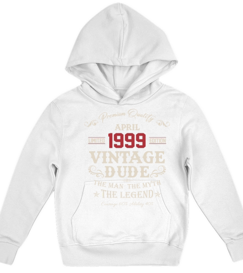 April 1999 Vintage Birthday Present Kids Hoodie
