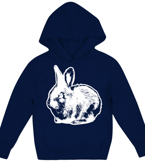little white rabbit Kids Hoodie