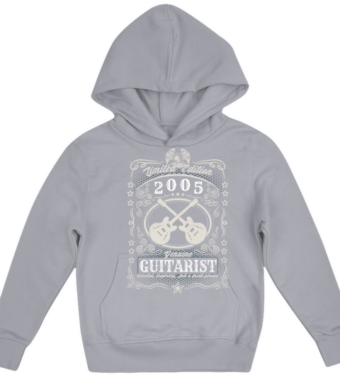 Vintage 2005 Guitarist Birthday Gift Guitar Player Kids Hoodie