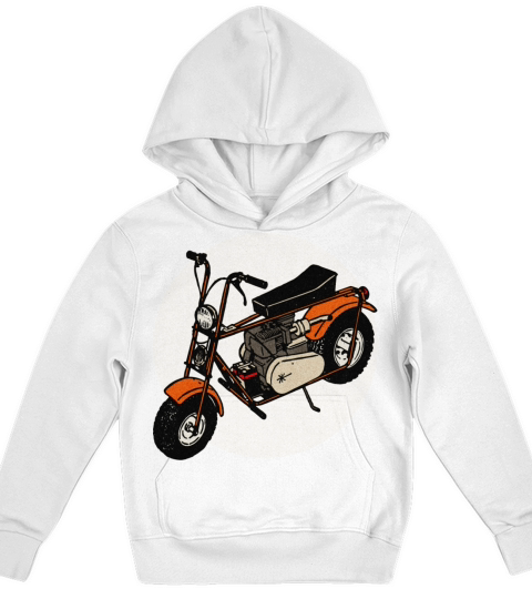 Vintage Trail Mini Bike Kids Hoodie