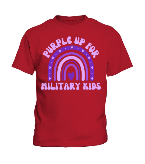 Purple Up For Military Kids Kids T-Shirt