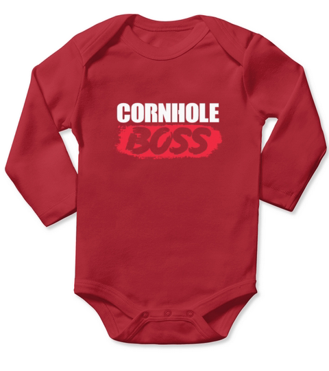 Cornhole Boss Long Sleeve Baby One-Piece