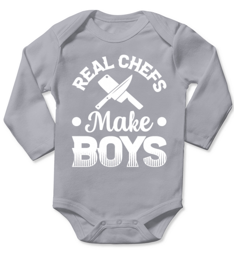Real Chef Make Boys Cooking Chef Knives Kitchen Fo Long Sleeve Baby One-Piece