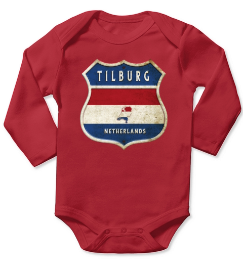 Tilburg Netherlands coat of arms design Long Sleeve Baby One-Piece