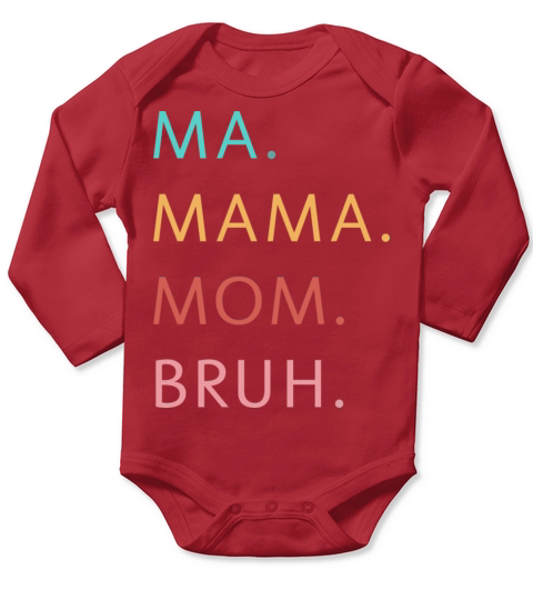 Womens Mothers Day T-Shirt Long Sleeve Baby One-Piece
