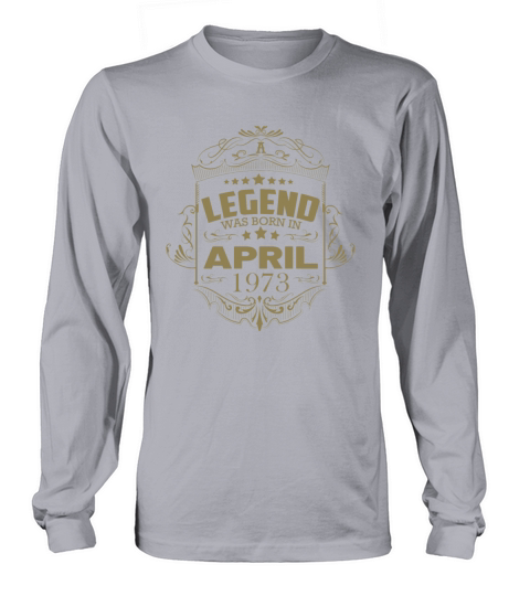 Vintage 73rd birthday design birth month April Long sleeved Unisex