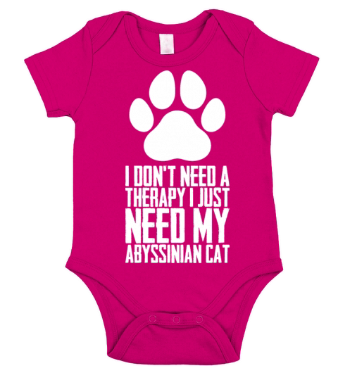 Abyssinian Abyssinian cat Gift Short Sleeve Baby One-Piece