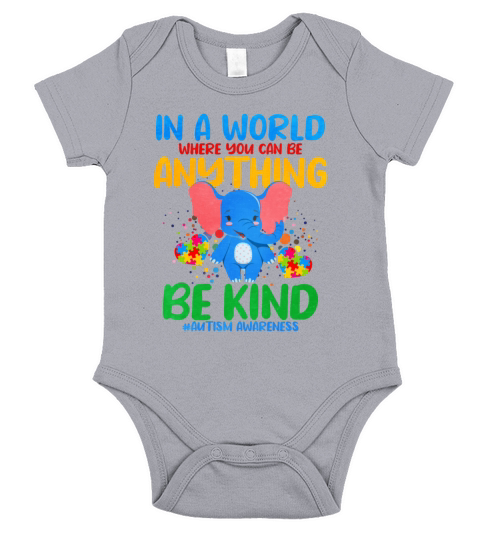 In A World Where You Can Be Anything Be Kind Short Sleeve Baby One-Piece
