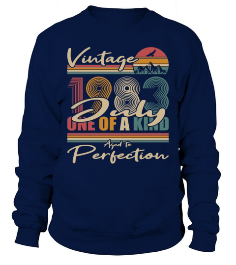 40th birthday july 1983 vintage 1983 Sweatshirt Unisex