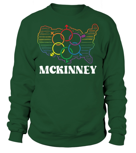 McKinney Pride Month Pride Flag LGBT Community LGB Sweatshirt Unisex