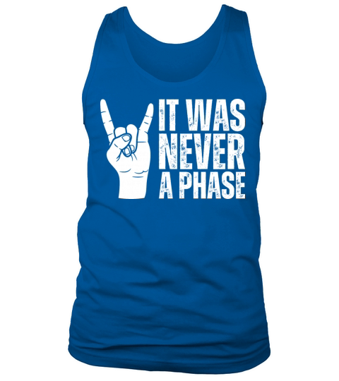 It Was Never A Phase Emo Rock N Roll Music Emocore Tank Top Unisex