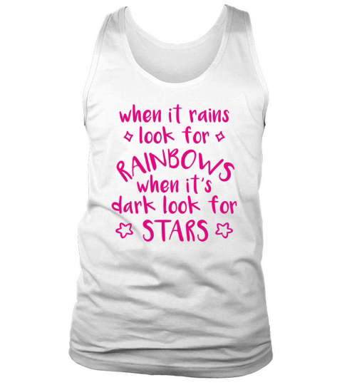 Look for Rainbows Quote - Stars - Night Tank Top Unisex